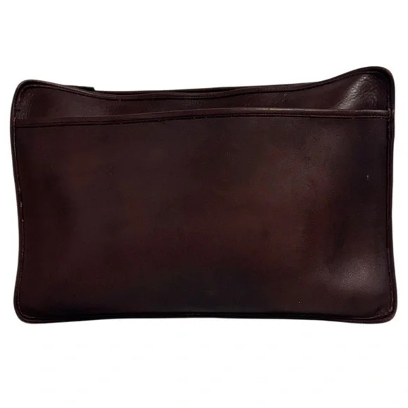 COACH Portfolio/Laptop Leather Bag Vintage B5C-5225 Brown
