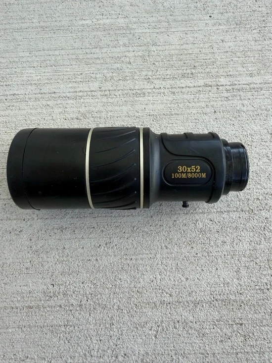 SHENGZHU 30x52 Monocular Telescope Day & Night Field 22° Black 6.5”SpottingScope