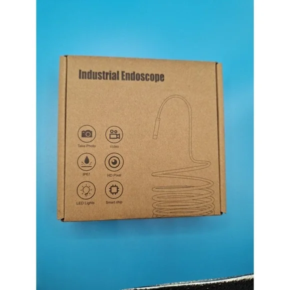 Industrial USB Snake Endoscope 7mm HD Inspection Camera Borescope With Light LED