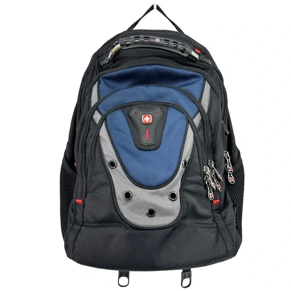 Wenger SwissGear Laptop Backpack Black Blue Grey Travel School Bag 17