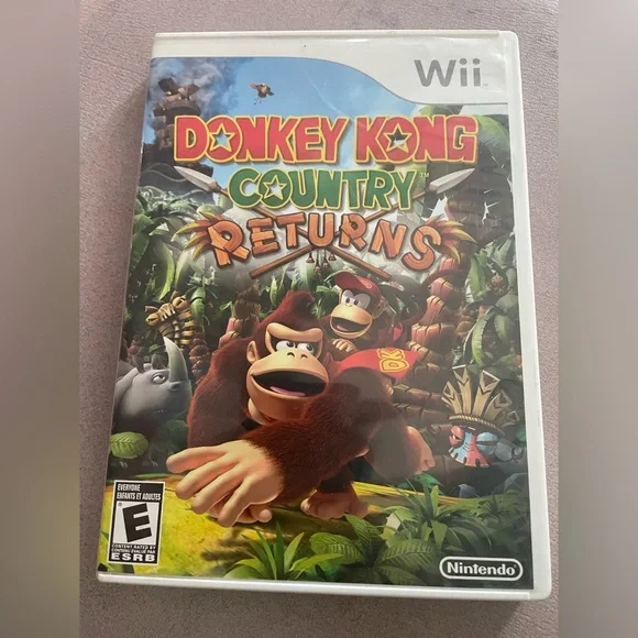 Donkey Kong Country Returns (Nintendo Wii, 2010) Complete Tested Working