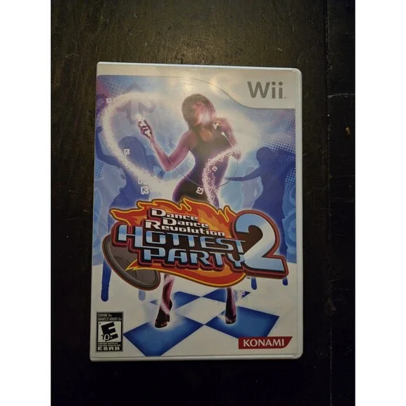 Dance Dance Revolution Hottest Party 2 (Nintendo Wii, 2007) CIB Complete In Box