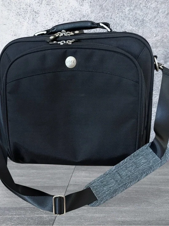 Dell Black Laptop Briefcase with Shoulder Strap