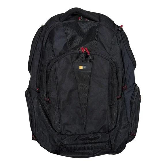 Case‎ Logic BEBP-215 Black Laptop Backpack 15.6 Tablet Travel School Organizer