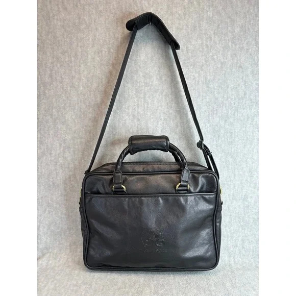 Florida State Seminoles Black Leather Executive‎ Laptop Briefcase Bag FSU Logo
