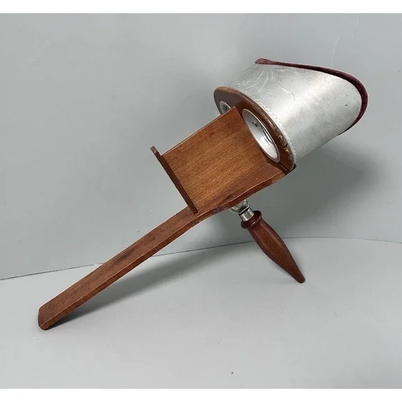 Vintage The MERCURY STEREOSCOPE Antique 3D Photo Card Viewer Metal & Wood