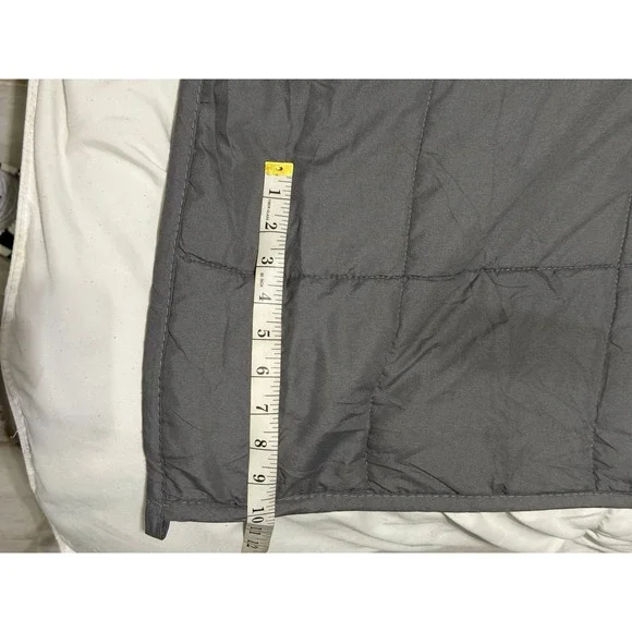 Weighted Blanket‎ 12 lb Charcoal Gray Quilted 48x60 Heavy Gravity Throw Blanket