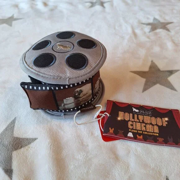 P.L.A.Y.'s Hollywoof Cinema‎ Momo's Movie Reel Fun Dog Toy New Squeaks Crinkle