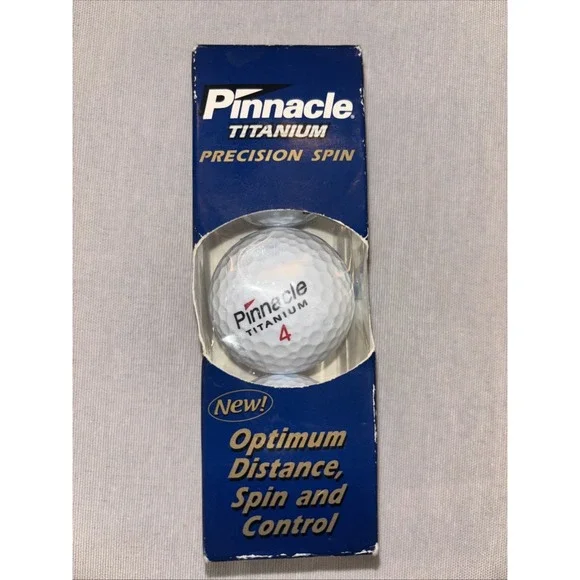 Pinnacle titanium precision spin Golf Balls 3pk Optimum Distance Spin & Control