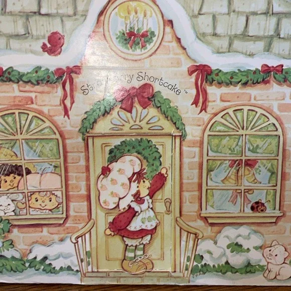 Vintage Strawberry Shortcake American Greetings Holiday Christmas Home Gift Box‎