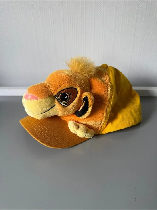 Lion King Disney Parks Yellow Plush Lion Character Kids Cap/Hat