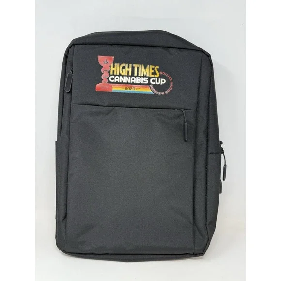 High Times Backpack Laptop Bag 2020 Cannabis Cup People's Choice Judge Black USB