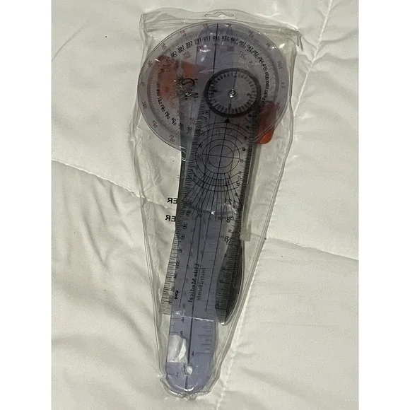 Goniometer Set 3 Pieces of 8/8/12 Inch Occupational Physical‎ Therapy Protractor
