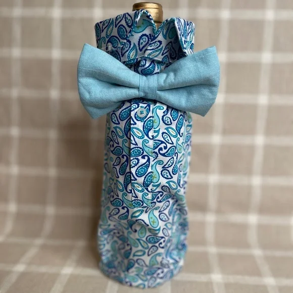 Handcrafted Wine or Liquor Bottle Gift Bag So Fab!!!