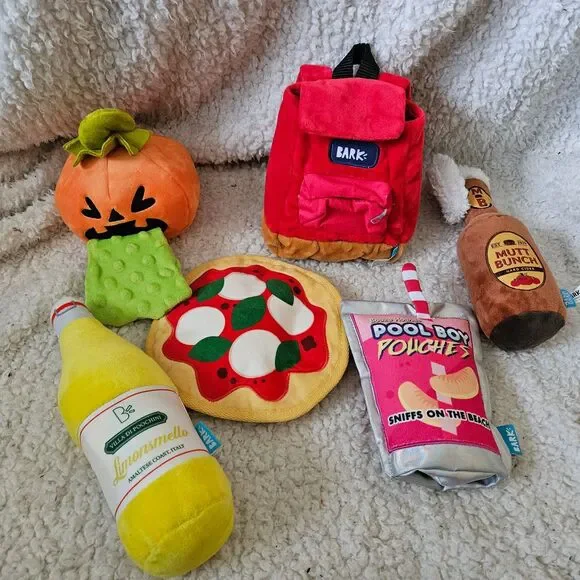 Bark‎ Box Lot of 6 Plush Dog Toys