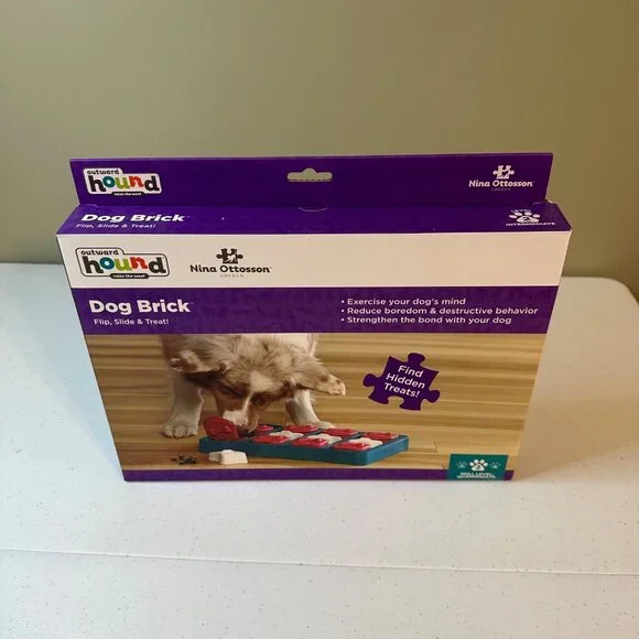 Dog Puzzle Interactive Treat Puzzle Dog Enrichment Dog Toy Outward Hound