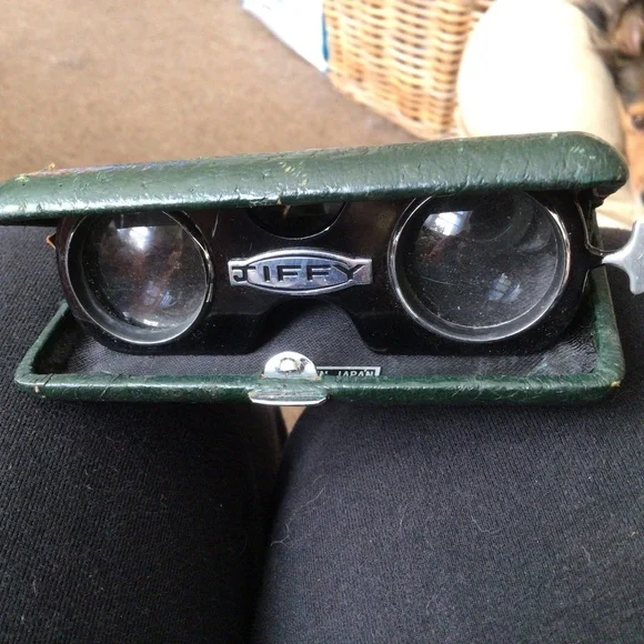 Vintage fold up jiffy binoculars