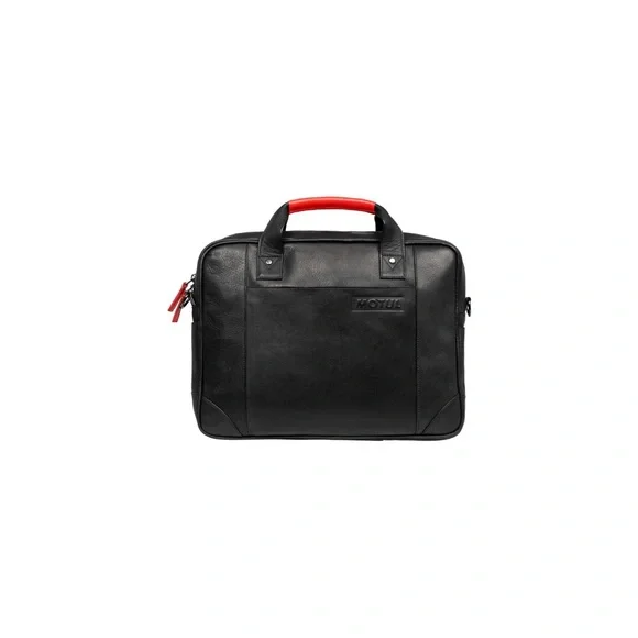 MOTUL Leather Laptop Bag Black NEW