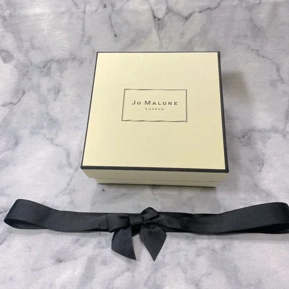 Jo Malone London Square Box,Empty Gift Box with Packaging & Ribbon,5 x 3 in-NEW