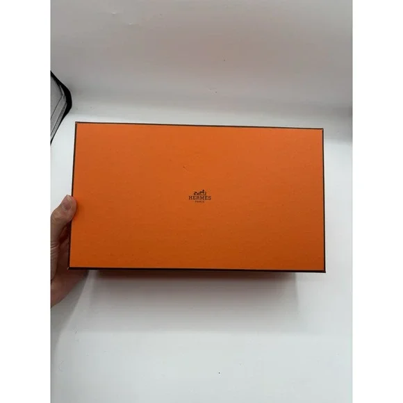 Authentic Hermes Empty Orange Shoe Box‎ W/ Dustbags 11