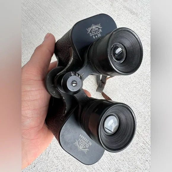 Vintage German Binoculars BUSCH SOLLUX 6×30 – Nr. 263944