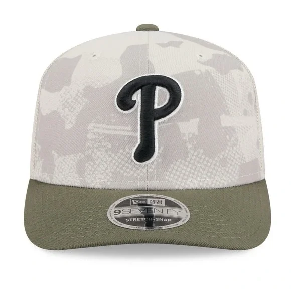 New Era Youth Philadelphia Phillies Khaki Armed Forces‎ Day 2025 9Forty