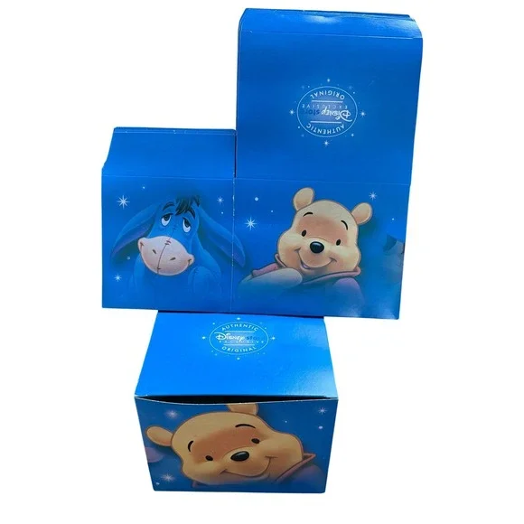 Vtg Disney Exclusive Winnie the Pooh Eeyore Tigger Piglet Gift Boxes Set of 6