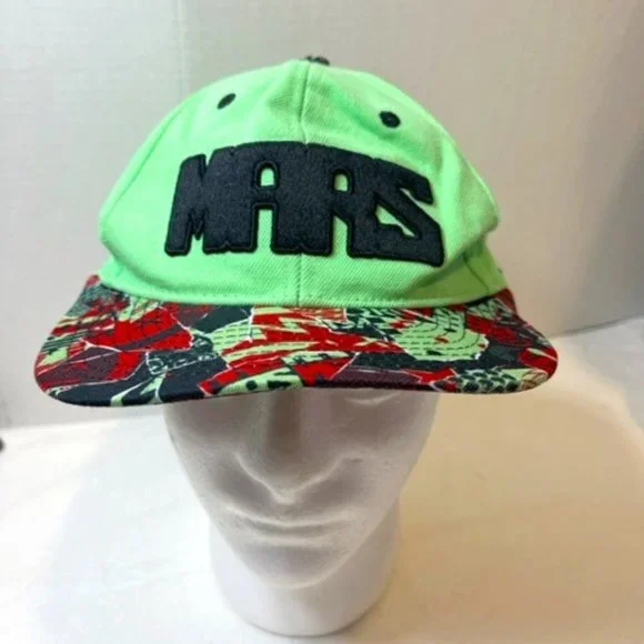 Air Jordan Mars Hat Cap Youth Premium Crafted Used Adjustable Green Multicolor