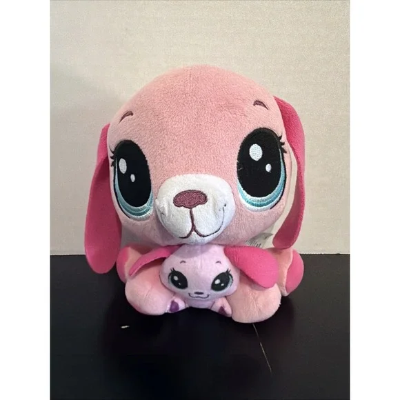 Littlest Pet Shop Pink Dog Plush Pillow Pet Hasbro LPS Stuffed Animal