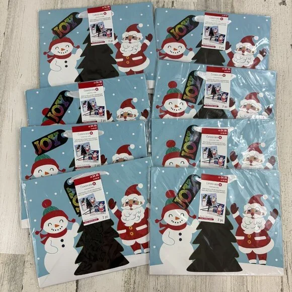 Lot of 8 Packs of 2 Gift Bags Scratch Off Color Your Own Treat Christmas NEW