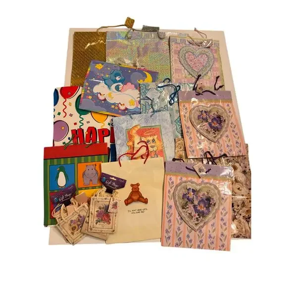 Lot of 18 Vintage Y2K Gift Bags Various Occasions/Sizes 90s/00s