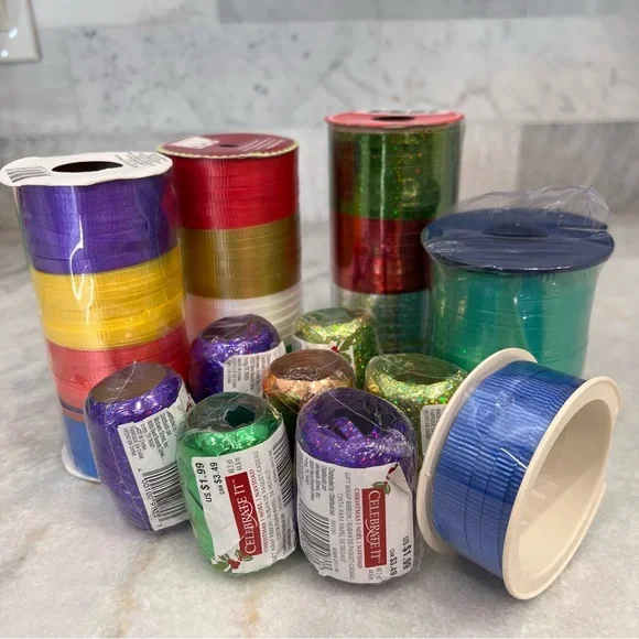 RIBBON BUNDLE….Lots of Curling Ribbon Spools