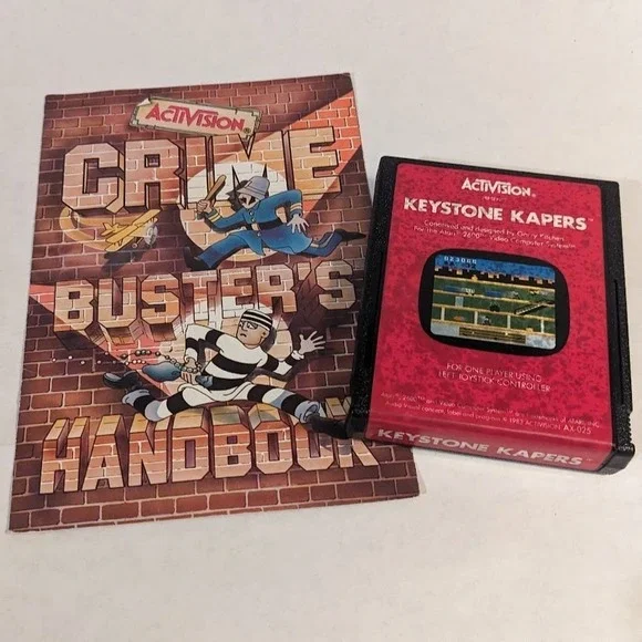 Vintage Atari 2600 Keystone Kapers With Rare Manual Untested Activision 1983