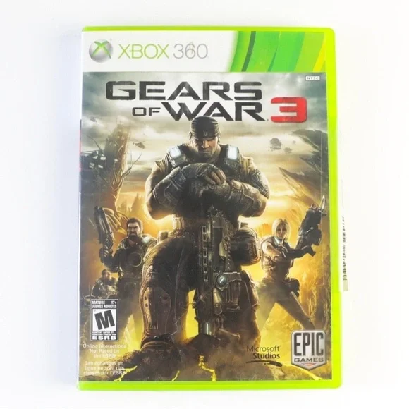 XBOX 360 Gears of war 3 video game shooter computer console action adventure