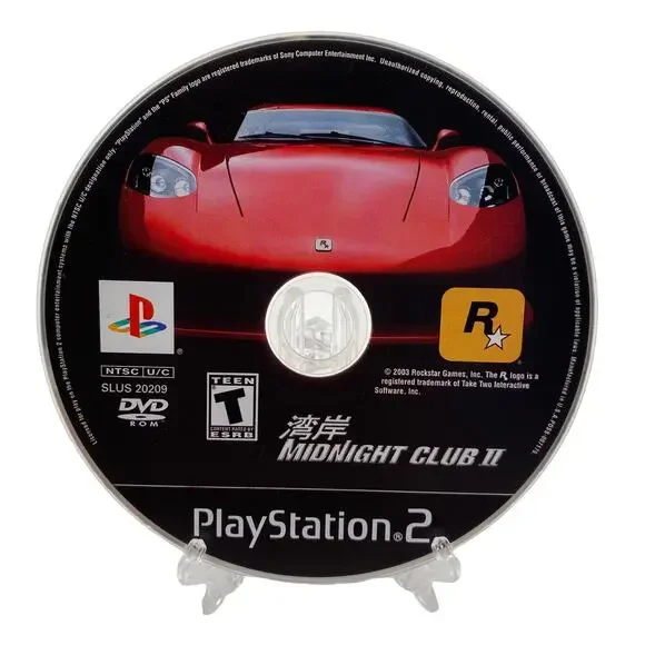 Sony PlayStation 2 PS2 Disc Only Tested MIDNIGHT CLUB 2 2004 Working