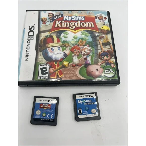 Lot Of 2 Nintendo DS Games My Sims Kingdom And Sky Heroes