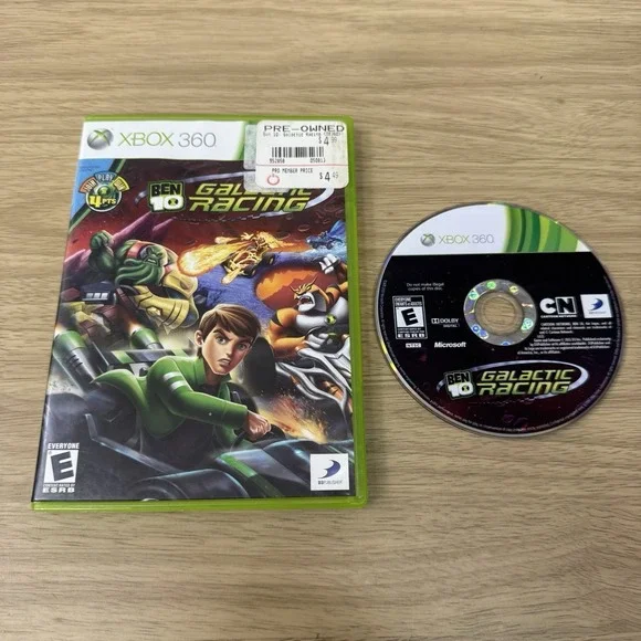 Ben 10: Galactic Racing Xbox 360 Video Game Microsoft Tested Working No Manual