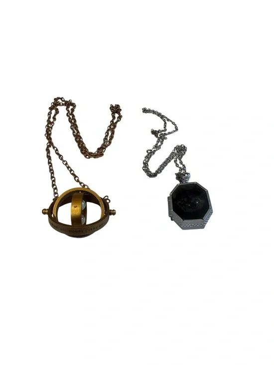 Harry Potter Time Turner and Slytherin’s Locket Horcrux Costume Jewelry