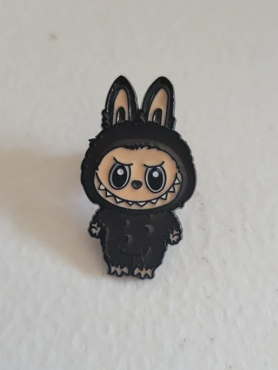 Black Labubu Enamel Pin