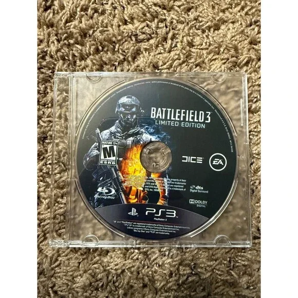Battlefield 3: Limited Edition (Sony Playstation 3, 2011) PS3 - Disc Only, EA