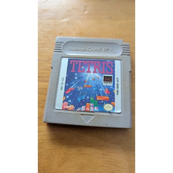 Nintendo Tetris Game Boy DMG-TR-USA Gray‎ Cartridge Authentic 1989 Original