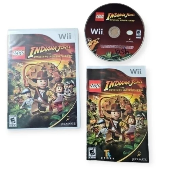 LEGO‎ Indiana Jones: The Original Adventures (Nintendo Wii, 2008) with Booklet