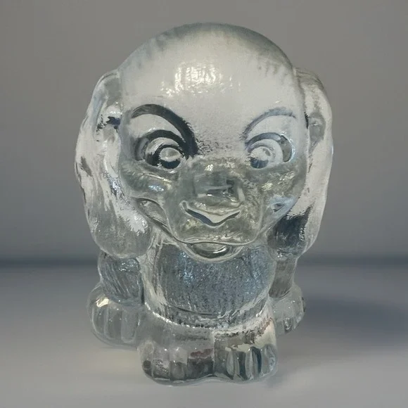 Vintage Goebel W. Germany Lead Crystal Puppy Figurine/Paperweight