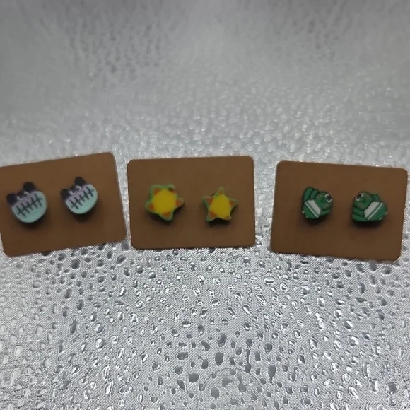 Earrings Cute Animal and Star Stud Set(3) #2