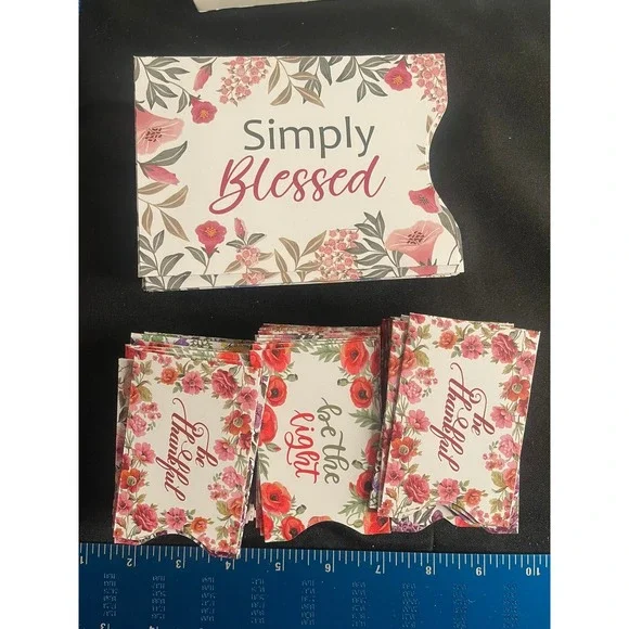 Floral Inspirational Assorted Lot of PaperGift Boxes Simply Blessed‎ Be Thankful