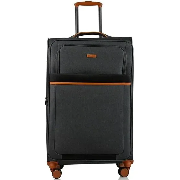 CHAMPS Classic II Collection 1-piece Softside Luggage suitcase 24”Grey GREY