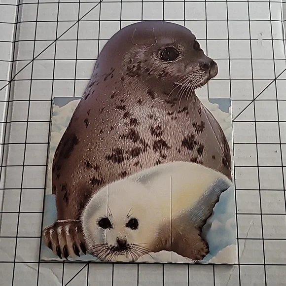 Gift Bag, Vintage Merlin Marketing Inc Seal and‎ Pup Gift Bag 1992 New - Unused