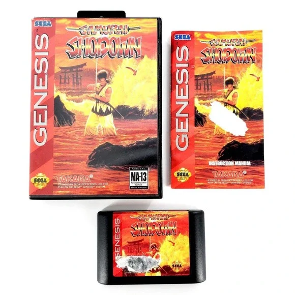 Samurai Shodown (Sega Genesis, 1994) Authentic Complete Tested & Works