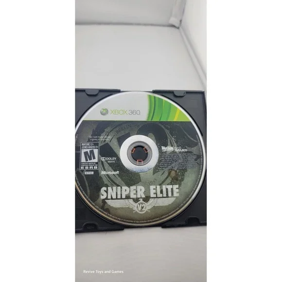 Sniper‎ Elite V2 (Microsoft Xbox 360, 2013) Disc Only Tested and Working Great