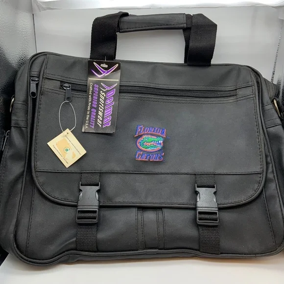 Vintage University of Florida Gators Logo Work Laptop Bag New Broken Zipper